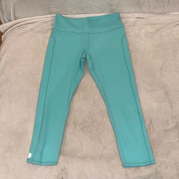 Threads 4 thoughts leggings teal blue size XS cropped - Picture 1 of 3